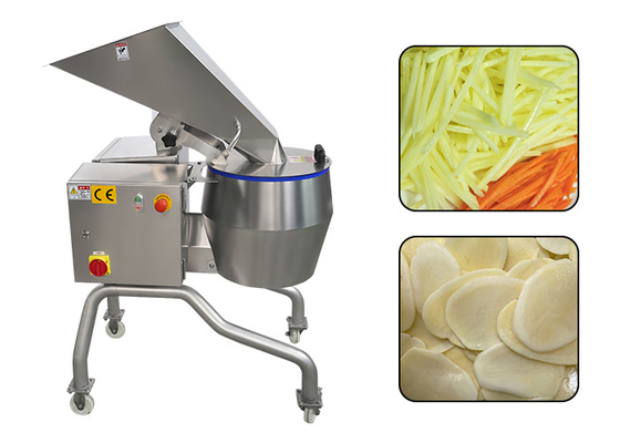 SUS 304 1,000KG / H อุปกรณ์แปรรูปผักเครื่องหั่นและหั่นมันฝรั่งแบบแรงเหวี่ยง