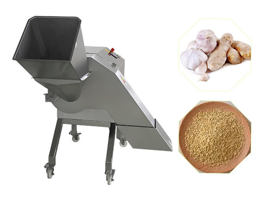 เครื่องหั่นหัวหอมสแตนเลสอย่างดี 3000KG/H เครื่องตัดกระเทียมแครอท